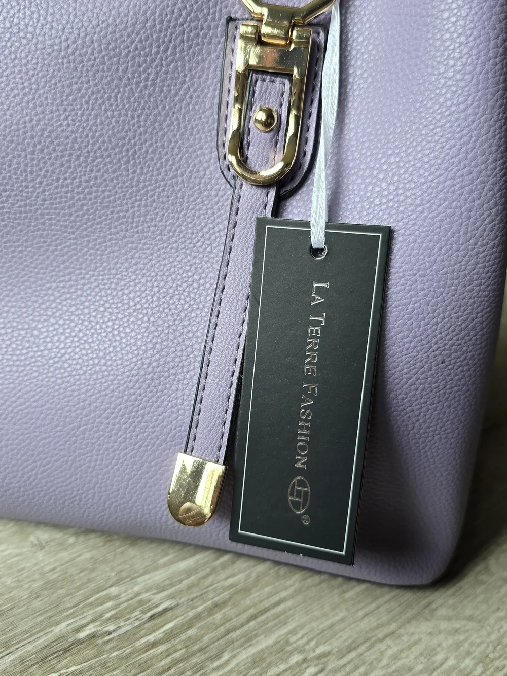 Lavender Structured Satchel Handbag